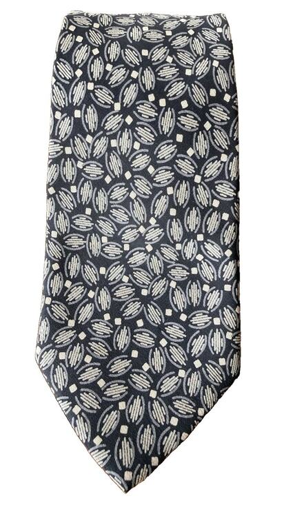 Valentino Other - Valentino Garavani Gray Abstract Neat Pattern Silk Tie Made in Italy Designer